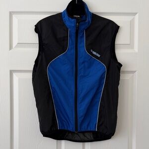 Pearl Izumi Men’s Black and Blue Cycling Vest Size L